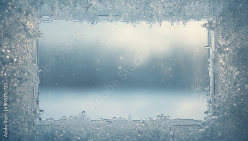 Close-up of ice buildup on ...
