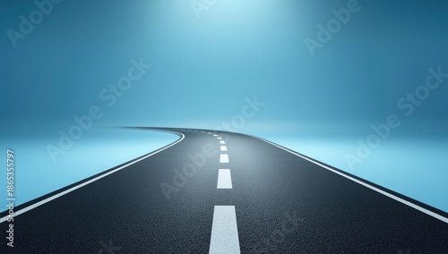 3d model of an asphalt road...