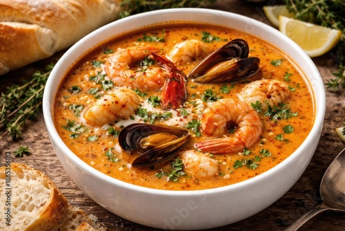 Classic French spicy seafoo...