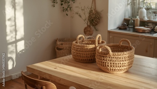 Organic fiber decor featuri...
