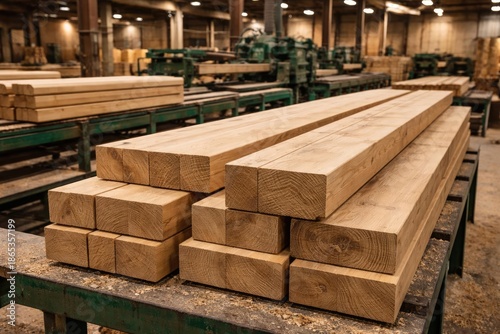 Oak lumber fabrication in t...