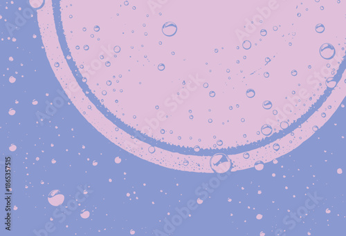 Vibrant Surreal Water Droplets Sparkling Over a Mesmerizing Pastel Spiral Background