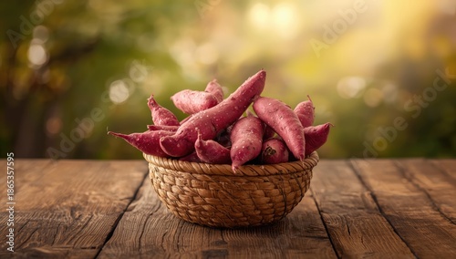Closeup of a sweet potato p...