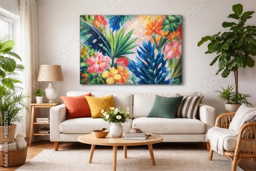 friendly living room settin...