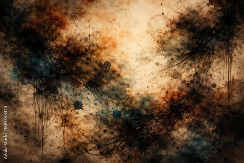 Backdrop featuring dirty wa...