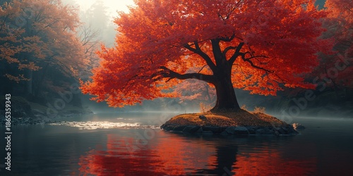 Autumn landscape featuring ...