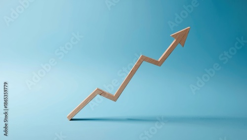 Blue background with a wood...