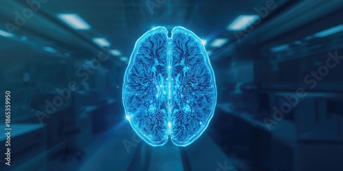 Human brain captured throug...