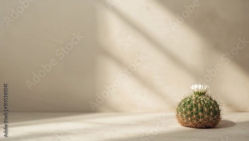 Decorative cactus with whit...