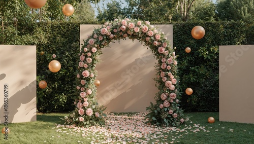 Decorated event space featu...