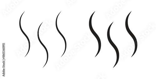 Smoke steam icons symbol. Simple, flat design for web or mobile app