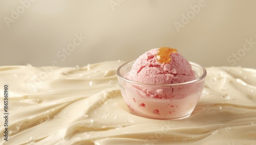 Frozen strawberry ice cream...