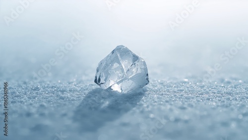 Frosted ice with crystal fo...