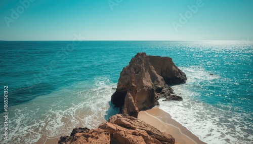 Sea rocks exposed by low ti...