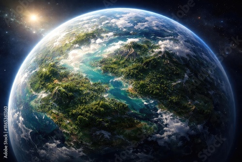 Conceptual image of Earth a...