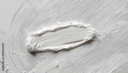 White oil paint strokes pat...