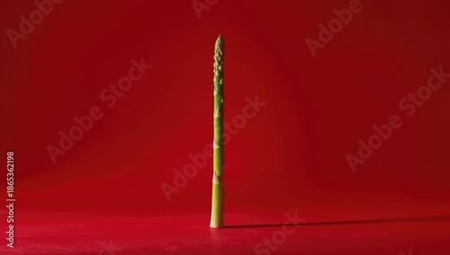 Red background with fresh a...