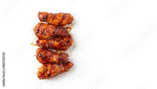 Skewered grilled chicken wi...