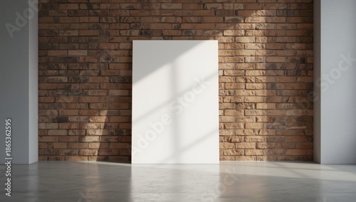 White poster attached to a ...