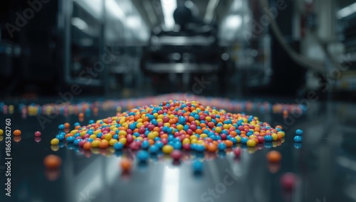 Polyethylene pellets, small...