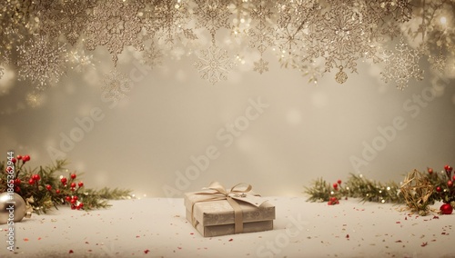 Christmas-themed background...