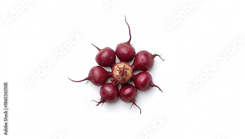 Fresh young beets with leaf...