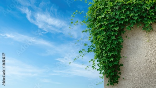 Climbing ivy on a building ...