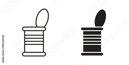 Tin can icons symbol. Simple, flat design for web or mobile app