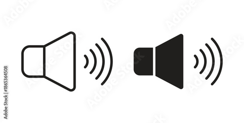 Volume icons symbol. Simple, flat design for web or mobile app