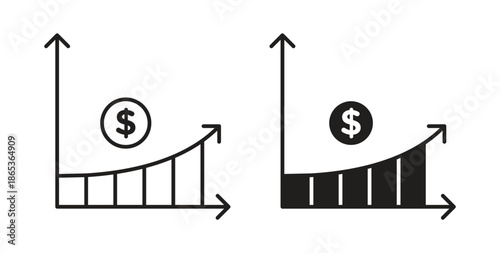 Yield icons symbol. Simple, flat design for web or mobile app