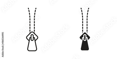 Zip icons symbol. Simple, flat design for web or mobile app