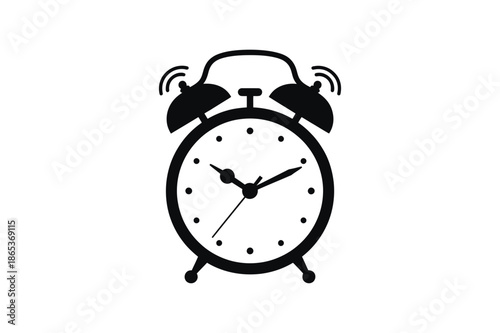 Alarm Clock Icon – Symbol of Time, Wakefulness, and Daily Routine
