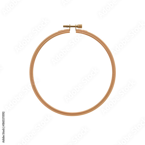 Circular Wooden Embroidery Hoop for Crafting and Needlework