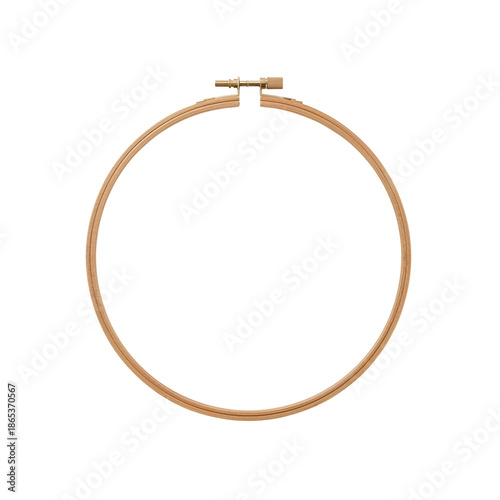Wood Embroidery Hoop Ready for Crafting Projects and Creativity in Sewing Space