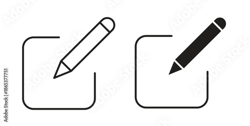 Post icons illustration, editable stroke, flat design style isolated on white