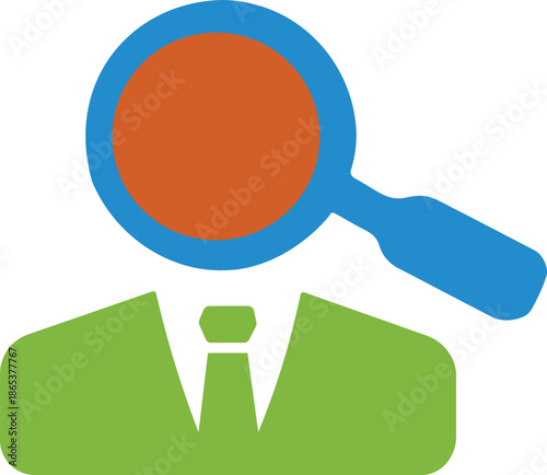 Investigation Concept With Magnifying Glass And Silhouette Exploring Data Analysis Security Research