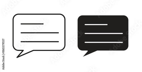 Text icons illustration, editable stroke, flat design style isolated on white