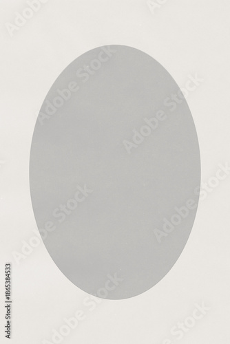 Transparent Tracing Paper Sheet with Oval Inlay. Perfect for Scrapbook, Collage, Moodboard and Editorial Aesthetics