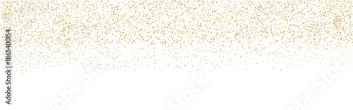 Obraz na plátne Falling gold confetti luxury sparkling star dust particles