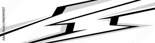 Vector car sticker wrap design. Graphic abstract line racing background kit design for vehicles, race cars, rallies, adventures, and liveries.