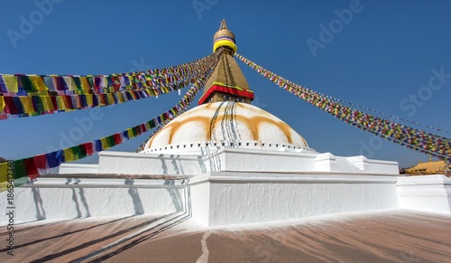 Photos Boudhanath stupa prayer flags Kathmandu buddhism Nepal