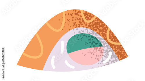 Sake sushi Asian food sticker