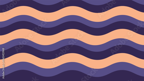 Wavy lines pattern with pastel colors and dark background.