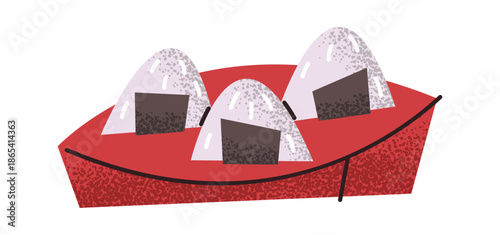 Plate of sushi Asian food