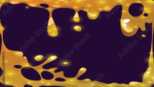 Pink slime dripping, liquid goo or mucus texture