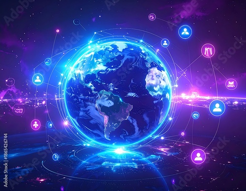 Global Network Connectivity and Communication Technology.