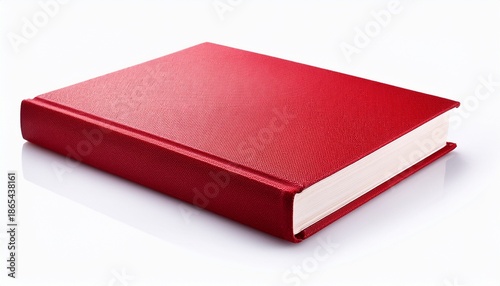 a red book isolated on white background