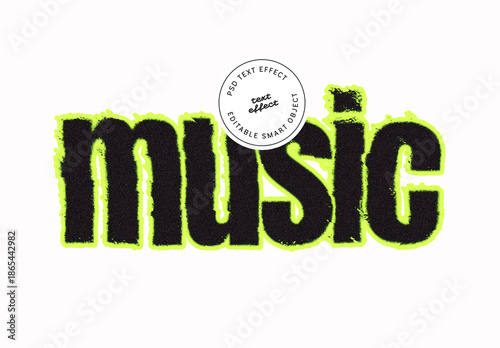 Rough Spray Paint Text Effect