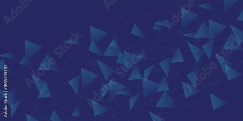 Abstract Scientific Research Background with Glowing Blue Neural Connections. abstract art