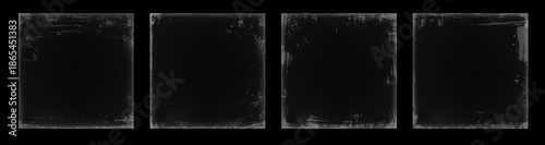 Modern studio scene with vinyl and paper overlay techniques